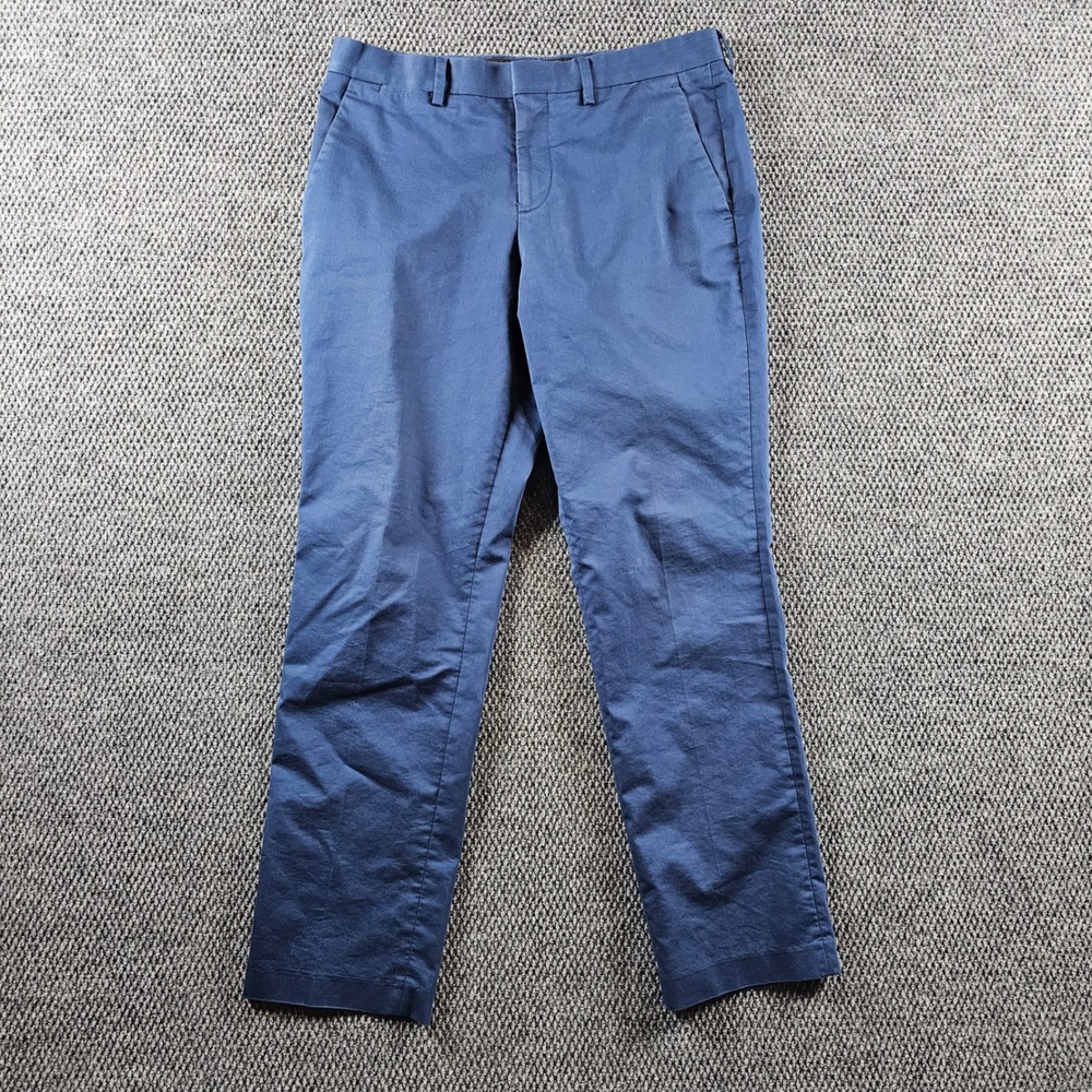 Express Photographer Navy Blue Slim Fit Dress Pants‎ Mens 31x32 Stretch Trousers